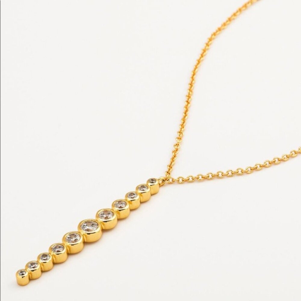 Gorjana Gold Necklace with White Accents